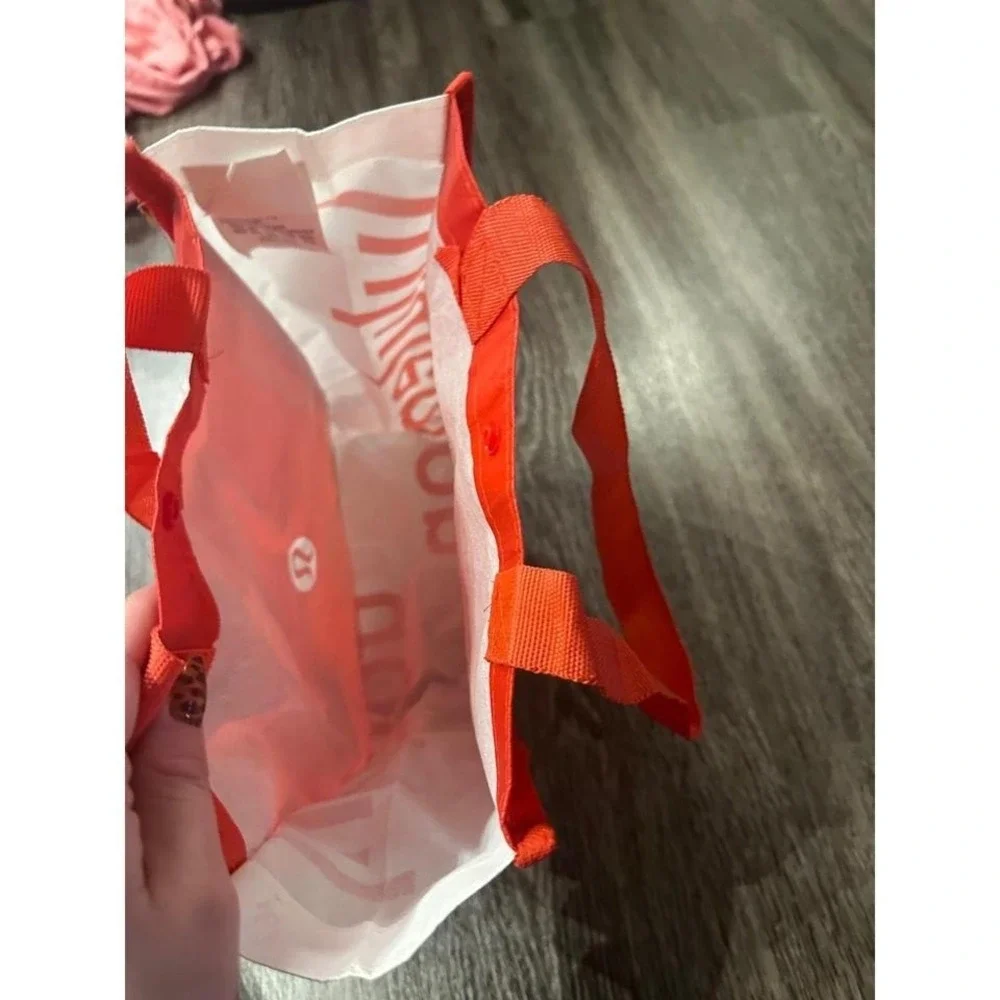 Lululemon Red‎ Reusable Shopping Bag Tote